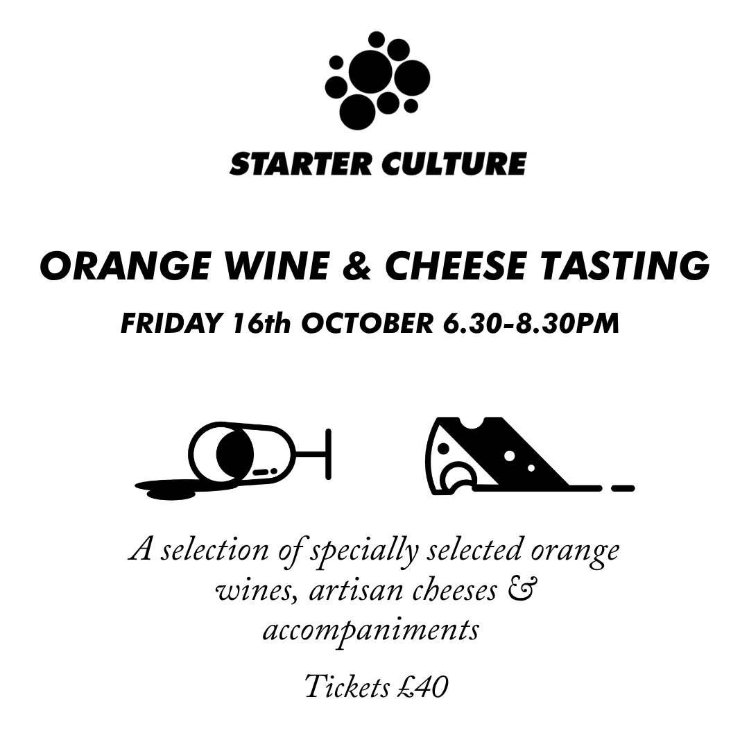Orange Wine and Cheese Tasting 16th October 2026