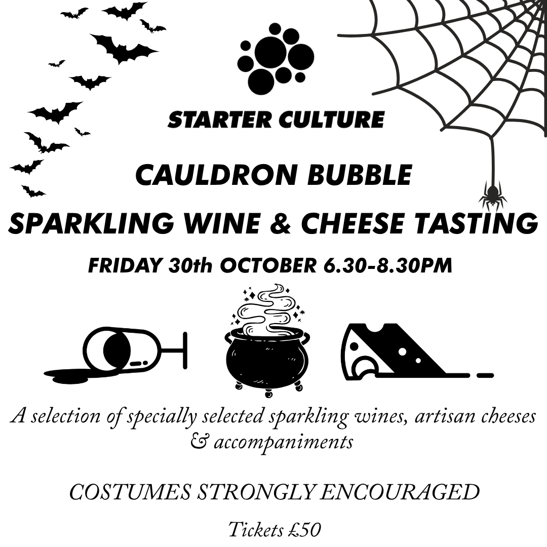 Halloween Special Sparkling Wine and Cheese Tasting 30th October 2026