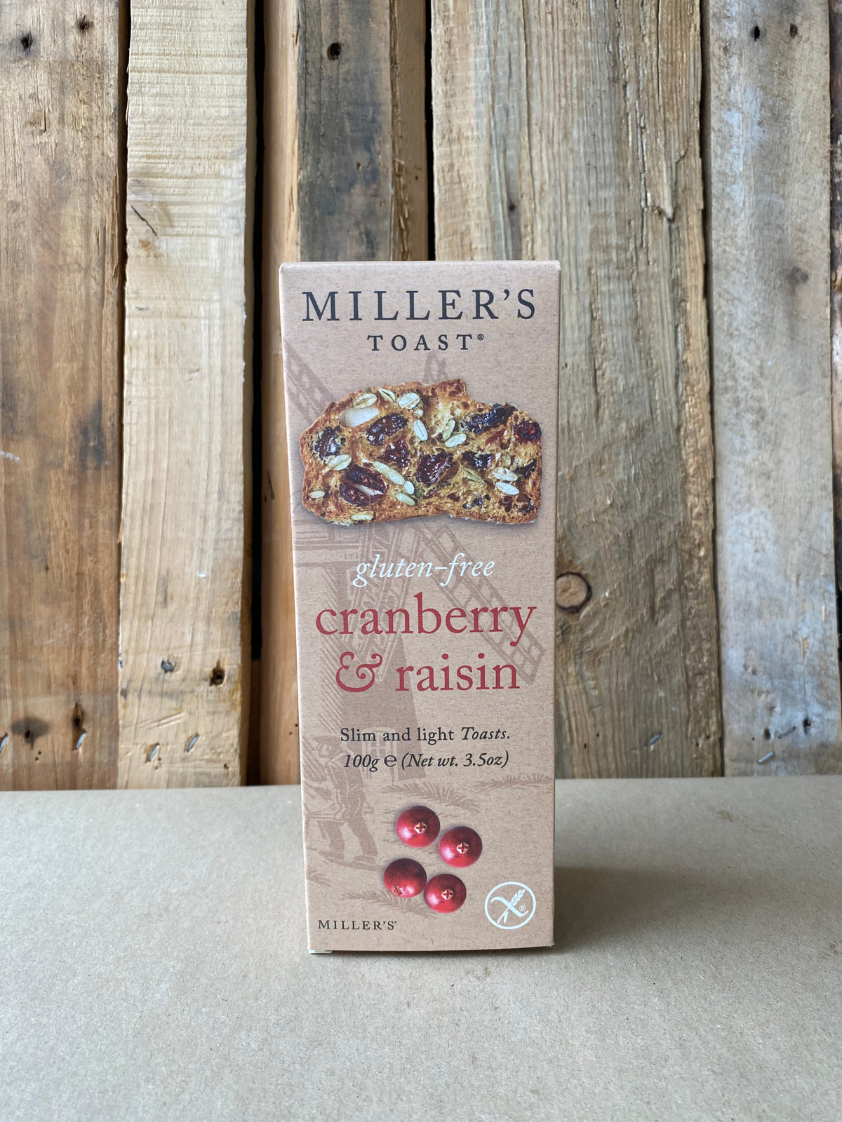 Miller's Cranberry & Raisin Toasts GLUTEN FREE