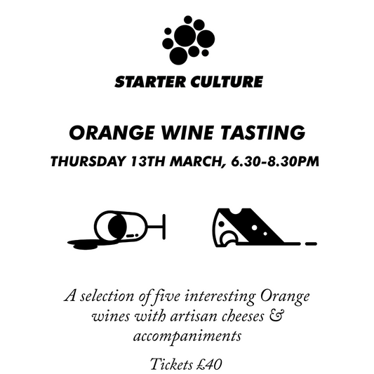 Orange Wine & Artisan Cheese Tasting 13th March 2025