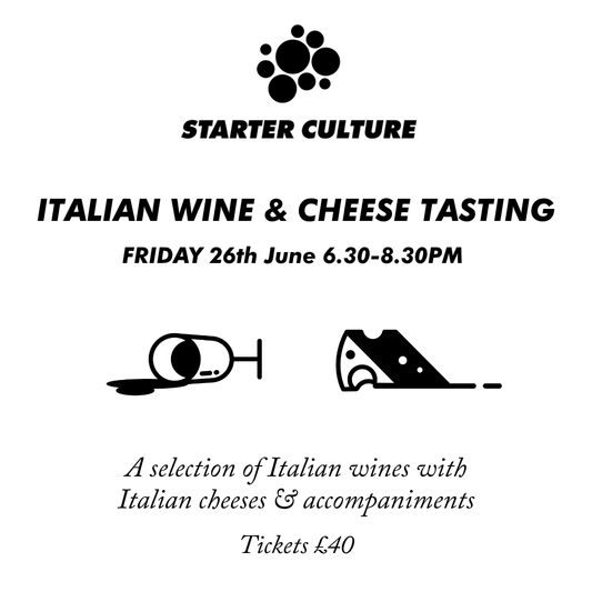 Italian Wine and Cheese Tasting 26th June 2026
