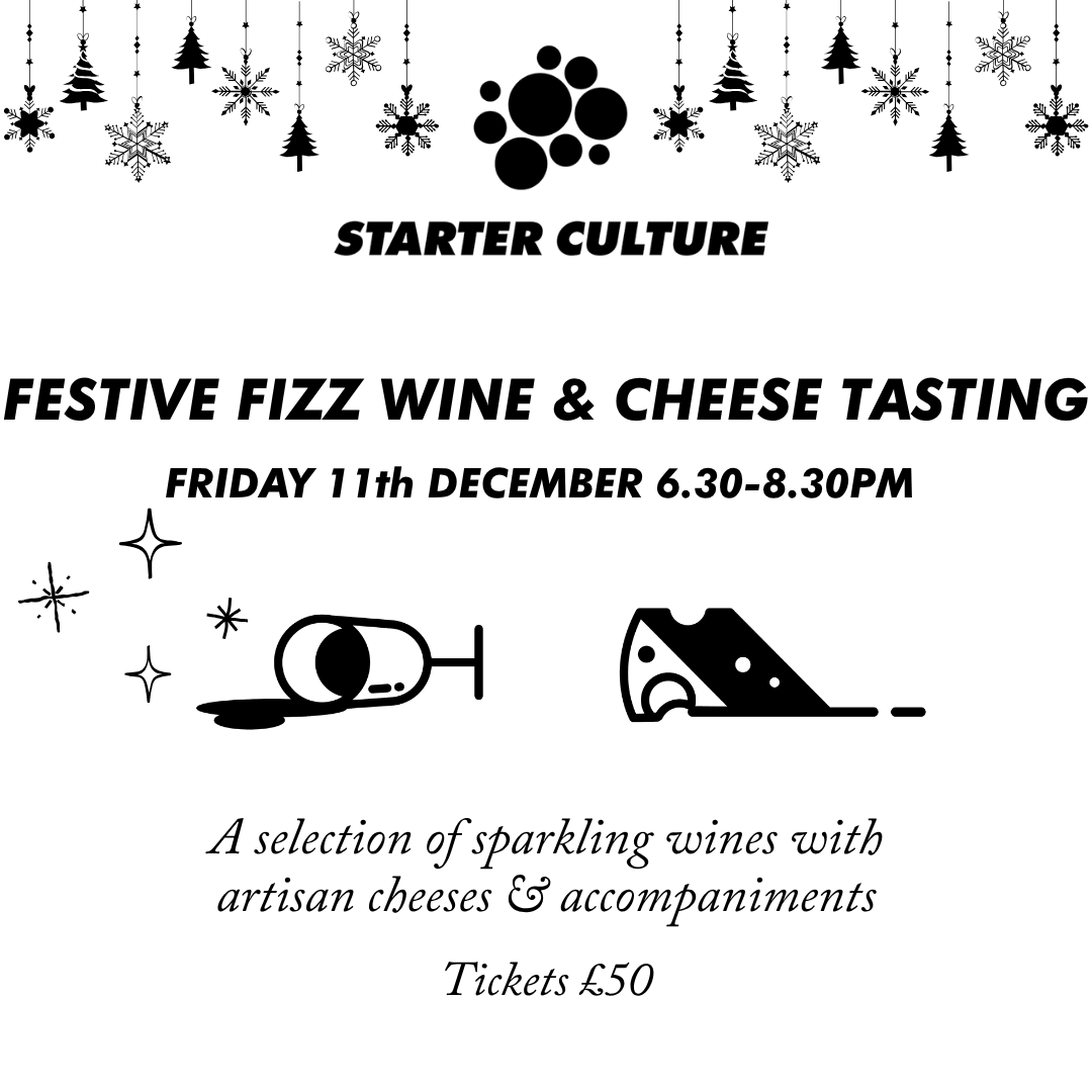 Festive Fizz Sparkling Wine and Cheese Tasting 11th December 2026