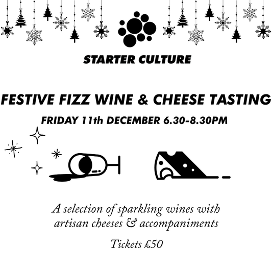 Festive Fizz Sparkling Wine and Cheese Tasting 11th December 2026