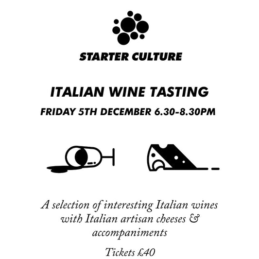 Italian Wine and Artisan Italian Cheese Tasting Event 5th December 2025