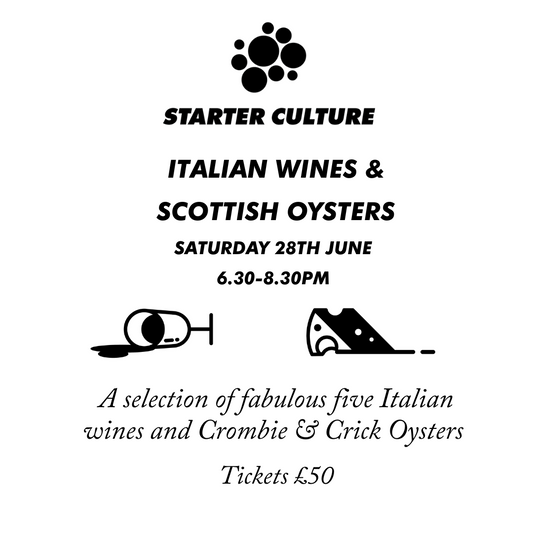 Italian Wines & Oysters Tasting - Saturday 28th June 2025