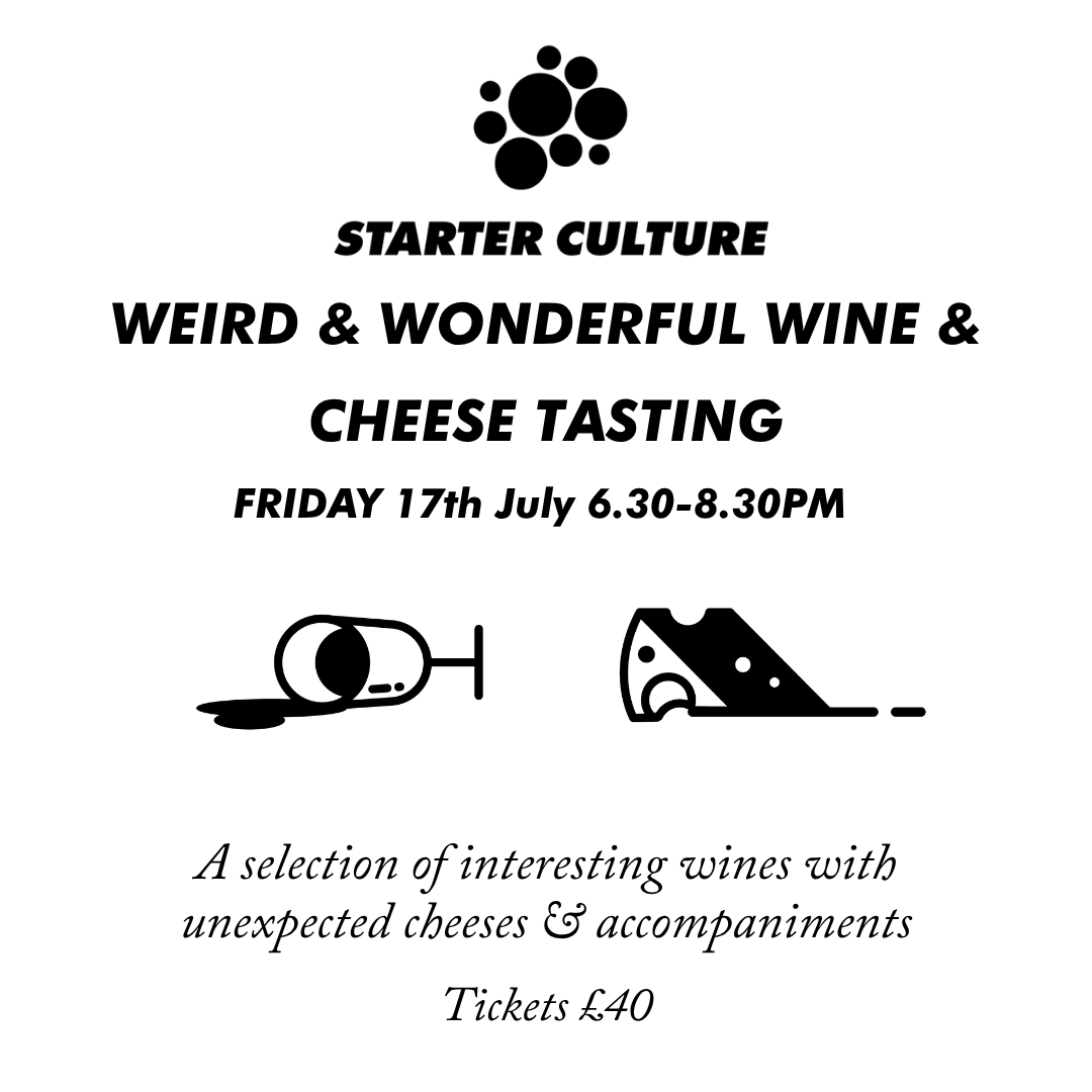 Weird & Wonderful Wine and Cheese Tasting 17th July 2026