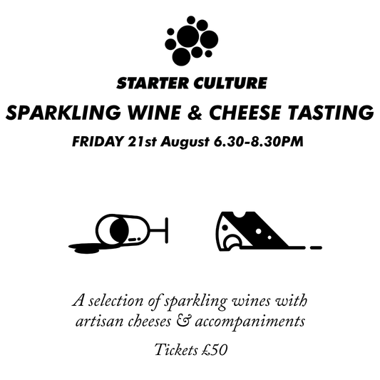 Sparkling Wine and Cheese Tasting 21st August 2026