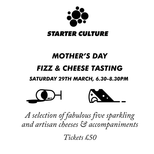 Mother's Day Fizz Wine & Artisan Cheese Tasting Event 29th March 2025