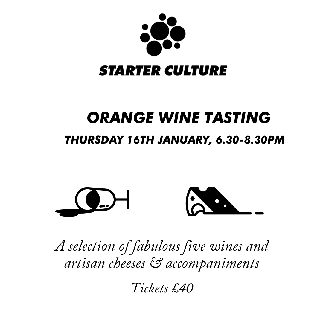 Orange Wine & Artisan Cheese Tasting 16th January 2025