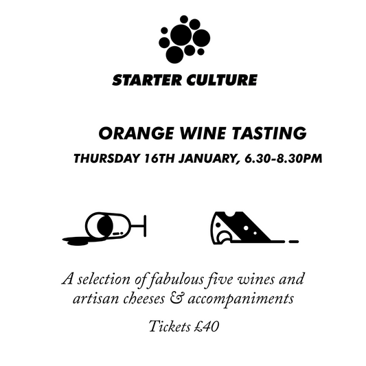 Orange Wine & Artisan Cheese Tasting 16th January 2025